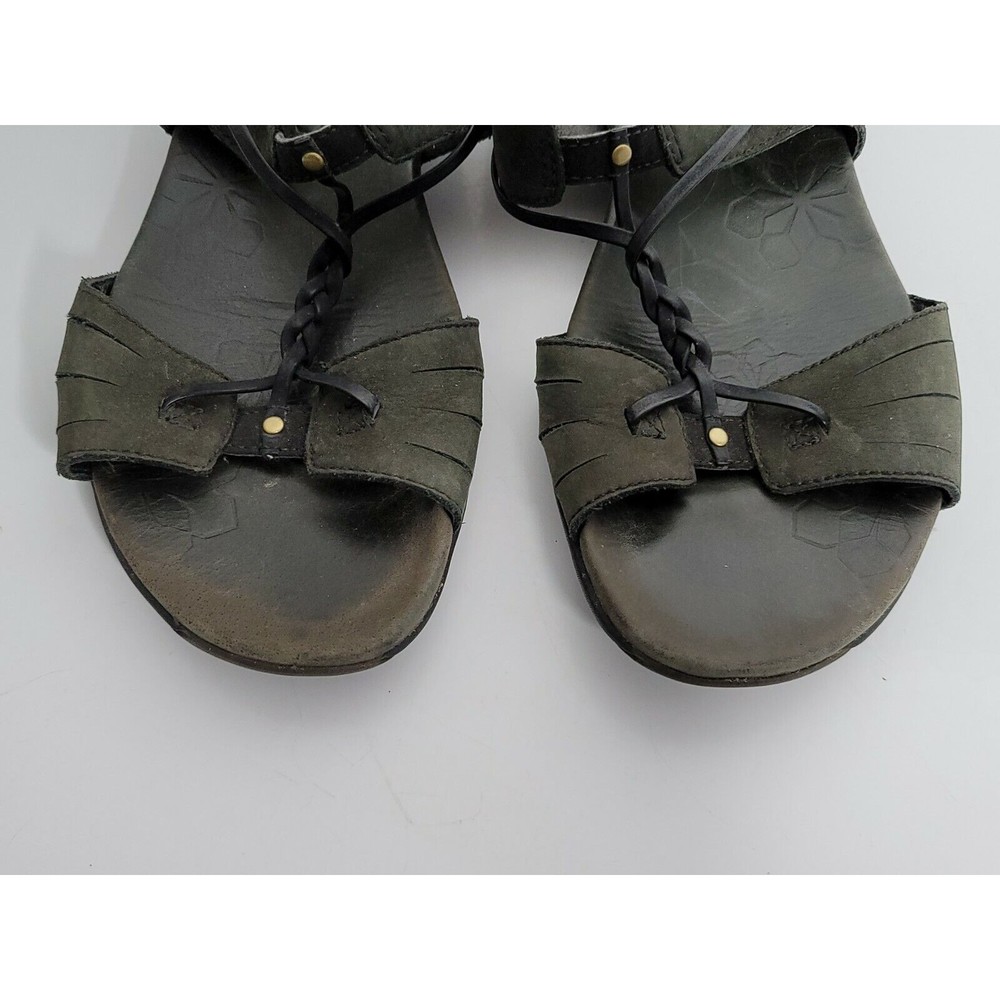 MERRELL Womens Size 7 Braided Black Slip On Strappy Sandals Shoes - Picture 6 of 8